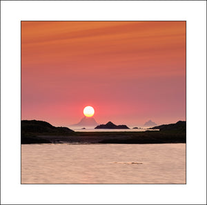 Skellig Sunset, a beautiful island in Co Kerry Ireland