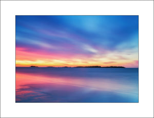 The Skerries at blue hour near Portrush Co Antrim by Irish Landscape Photographer John Taggart