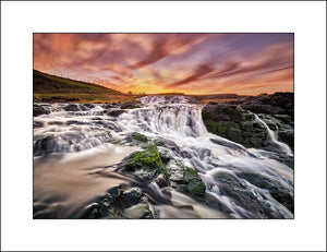 A Fine Art Irish Landscape Print of Dunseverick Waterfall by John Taggart Photography